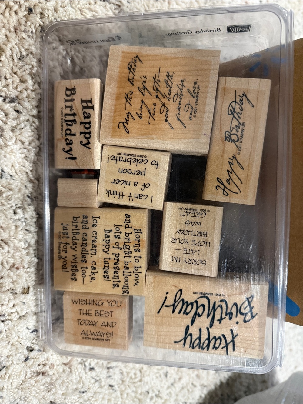 Stampin up birthday greetings